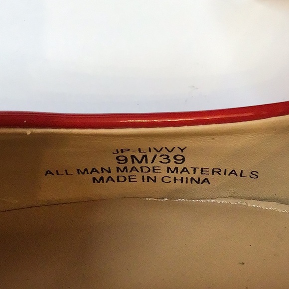 JESSICA SIMPSON WOMEN STUNNING RED PATENT POINTY TOE HEEL SZ 9M - Picture 12 of 12